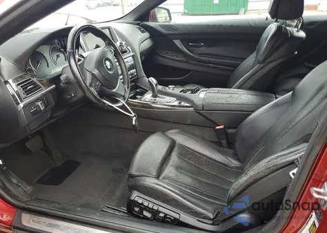 2012 BMW 650 I z USA, uszkodzony, nr VIN WBALZ3C56CDL72965